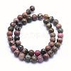Natural Rhodonite Beads Strands G-G717-6mm-2