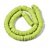 Flat Round Handmade Polymer Clay Beads CLAY-R067-10mm-10-3
