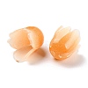 4-Petal Opaque Acrylic Bead Caps X-SACR-D007-08A-3