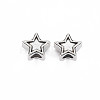 Tibetan Style Alloy European Beads Settings for Enamel TIBEB-N007-029-2