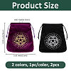 2Pcs 2 Colors Velvet Storage Bags ABAG-FH0001-12-2