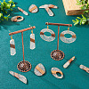 Biyun 14Pcs 7 Styles Transparent Resin & Walnut Wood Pendants RESI-BY0001-06-15