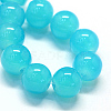 Baking Paint Imitation Jade Glass Round Bead Strands DGLA-Q021-10mm-06-2