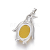 Dyed Natural Jade Pendants G-L512-A05-3