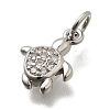 Brass Micro Pave Cubic Zirconia Pendants KK-Z093-15P-2