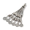 Tibetan Style Alloy Curb Chain Tassel Big Pendants FIND-K013-01AS-03-2