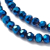 Electroplate Glass Beads Strands X-EGLA-K015-09A-3