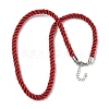 5MM Nylon Twisted Cord Necklace Making FIND-G096-01P-24-1