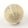 Round Plating Acrylic Beads PACR-Q102-80A-2