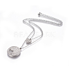 304 Stainless Steel Tiered Necklaces NJEW-E141-22-2