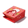 Christmas Santa Claus Print Paper Gift Bags with Nylon Cord Handle CARB-K003-01B-01-4