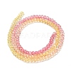 Transparent Painted Glass Beads Strands X1-DGLA-A034-T2mm-A07-5