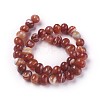 Dyed Natural Banded Agate Beads Strands G-F595-E-3