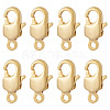 8Pcs Brass Lobster Claw Clasps KK-TA0002-67-1