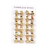 201 Stainless Steel Wide Huggie Hoop Earrings EJEW-D354-11G-4