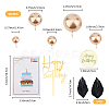 Acrylic & Paper Birthday Cake Insert Card Decoration AJEW-FH0004-55-2