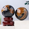 Natural Tourmaline Healing Ball Figurines PW-WG80534-02-3