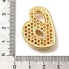 Brass Cubic Zirconia Pendants KK-M295-13G-B-3