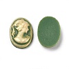 Flat Oval Resin Cabochons RB023-2