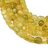 Natural Korea Olive Jade Nuggets Beads Strands G-T150-A02-03-3