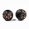 Painted Natural Wood Beads WOOD-T021-53A-M-3
