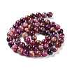 Natural Rainbow Tiger Eye Beads Strands G-NH0002-A01-A01-3
