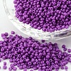 8/0 3mm Baking Paint Glass Seed Beads Loose Spacer Beads X-SEED-S002-K13-1