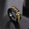 Stainless Steel Chains Rotating Finger Ring PW-WG67706-37-1