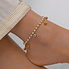 18K Gold Plated Beach Style Adjustable Anklets FT1845-1