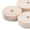 (Defective Closeout Sale: Crack) Unfinished Wooden Wheels DIY-XCP0001-94-3