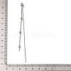 Brass Snake Chain & Ball Chain Ear Nuts KK-G510-16P-3