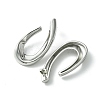 Brass Stud Earrings EJEW-C072-03P-2