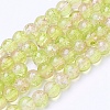 Spray Painted Crackle Glass Beads Strands X-CCG-Q002-6mm-05-2