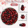 60Pcs Handmade Lampwork Beads Strands LAMP-LT0001-02-2