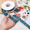 25 Yards Sport Ball Theme Printed Polyester Grosgrain Ribbon OCOR-WH20002-03A-01-3