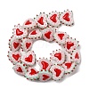 Painted Glass Beads Bumpy Beads Heart X-LAMP-V001-07D-2
