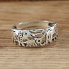 Elephant Brass Finger Rings FS-WG0A57B-01-2