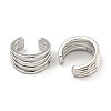 Brass Cuff Earrings EJEW-C104-143P-2