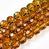 Baking Paint Transparent Glass Beads Strands LS-DGLA-A035-T10mm-A05-1
