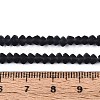 Frosted Transparent Glass Beads Strands GLAA-N016-4mm-30-2
