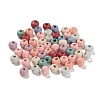Spray Painted Natural Maple Wood Beads WOOD-M007-03-1