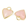 Natural Rose Quartz Faceted Pendants G-Z154-01G-06-2