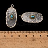 Natural Quartz Crystal & Synthetic Turquoise Carved Pendants GG-CBA5963-02I-3