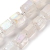 Electroplated Natural Quartz Beads Strands G-G767-02-16-1