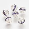 Brass Rhinestone Beads RB-A011-8mm-26S-1
