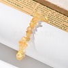 Chips Natural Citrine(Dyed & Heated) Beaded Stretch Bracelets BJEW-JB01826-08-8