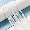 Imitate Austrian Crystal Frosted Glass Beads Strands EGLA-A039-T3mm-MD13-4