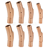 8Pcs 4 Styles Stainless Steel Bayonet Clasps STAS-DR0001-15RG-1