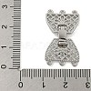 Brass Fold Over Clasps KK-N254-117P-02-3