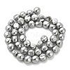 Electroplated Shell Pearl Beads Strands BSHE-C009-02-2